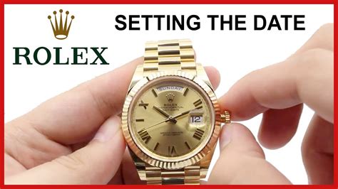 rolex can't tell time|adjust rolex day date.